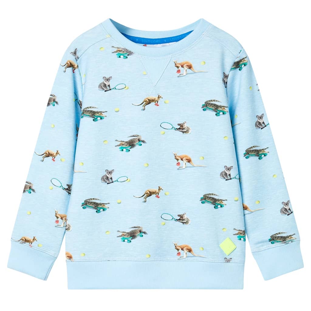 Kids' Sweatshirt Light Blue Melange 128