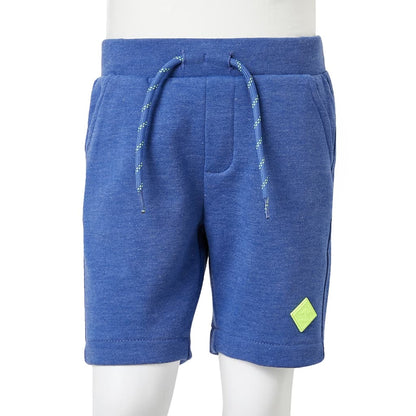 Kids' Shorts with Drawstring Blue Melange 116