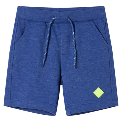 Kids' Shorts with Drawstring Blue Melange 128