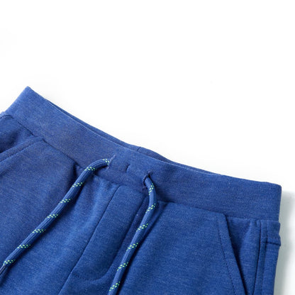 Kids' Shorts with Drawstring Blue Melange 128