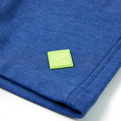 Kids' Shorts with Drawstring Blue Melange 128