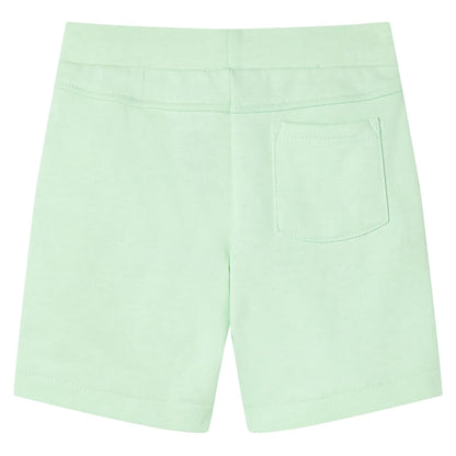 Kids' Shorts with Drawstring Bright Green 128