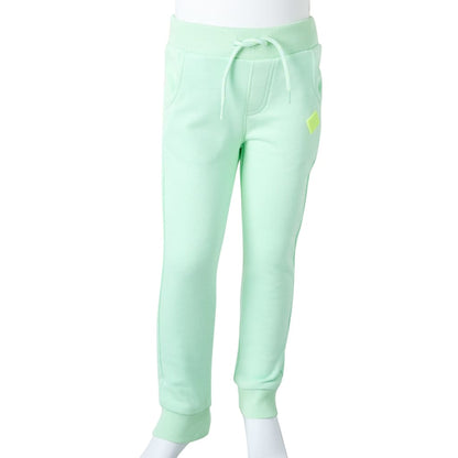 Kids' Sweatpants Bright Green 128