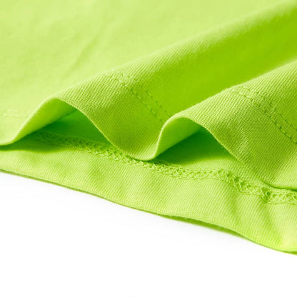 Kids' T-shirt with Short Sleeves Lime 116