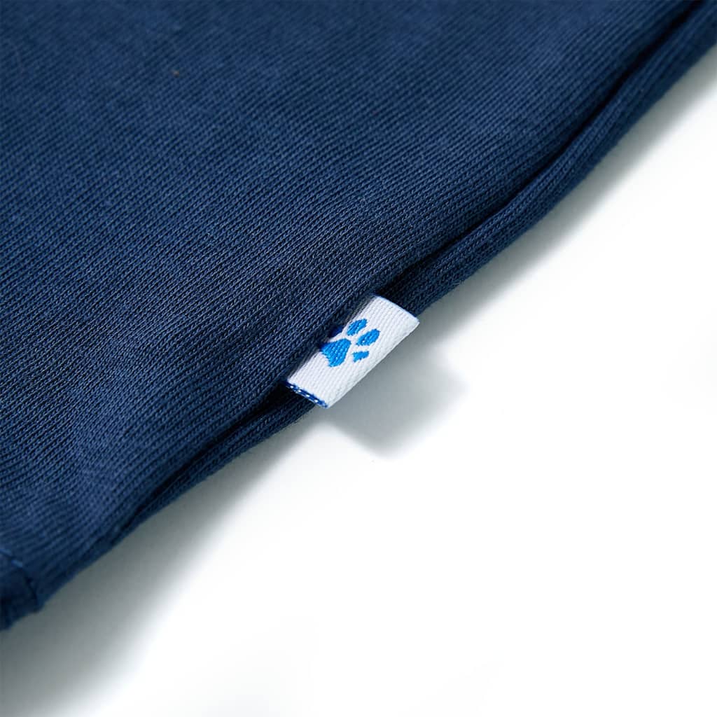 Kids' T-shirt with Short Sleeves Dark Blue 128