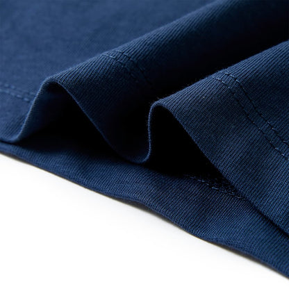 Kids' T-shirt with Short Sleeves Dark Blue 128