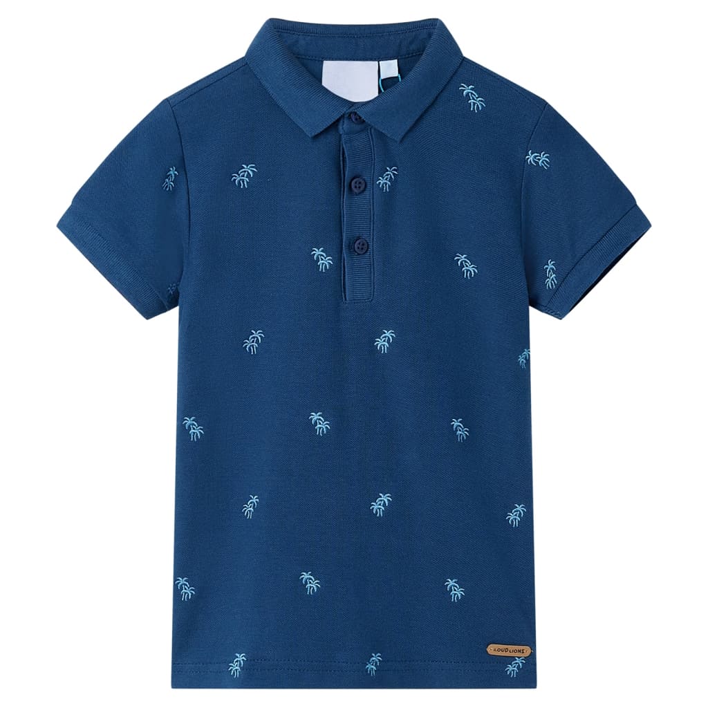 Kids' Polo Shirt Dark Blue 104