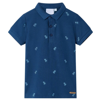 Kids' Polo Shirt Dark Blue 104