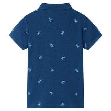 Kids' Polo Shirt Dark Blue 128