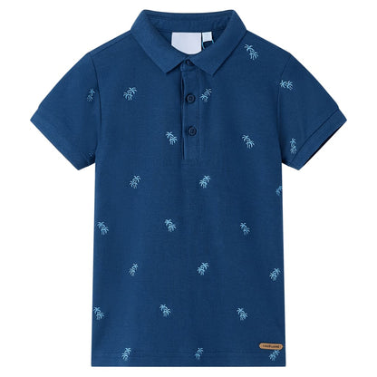 Kids' Polo Shirt Dark Blue 140