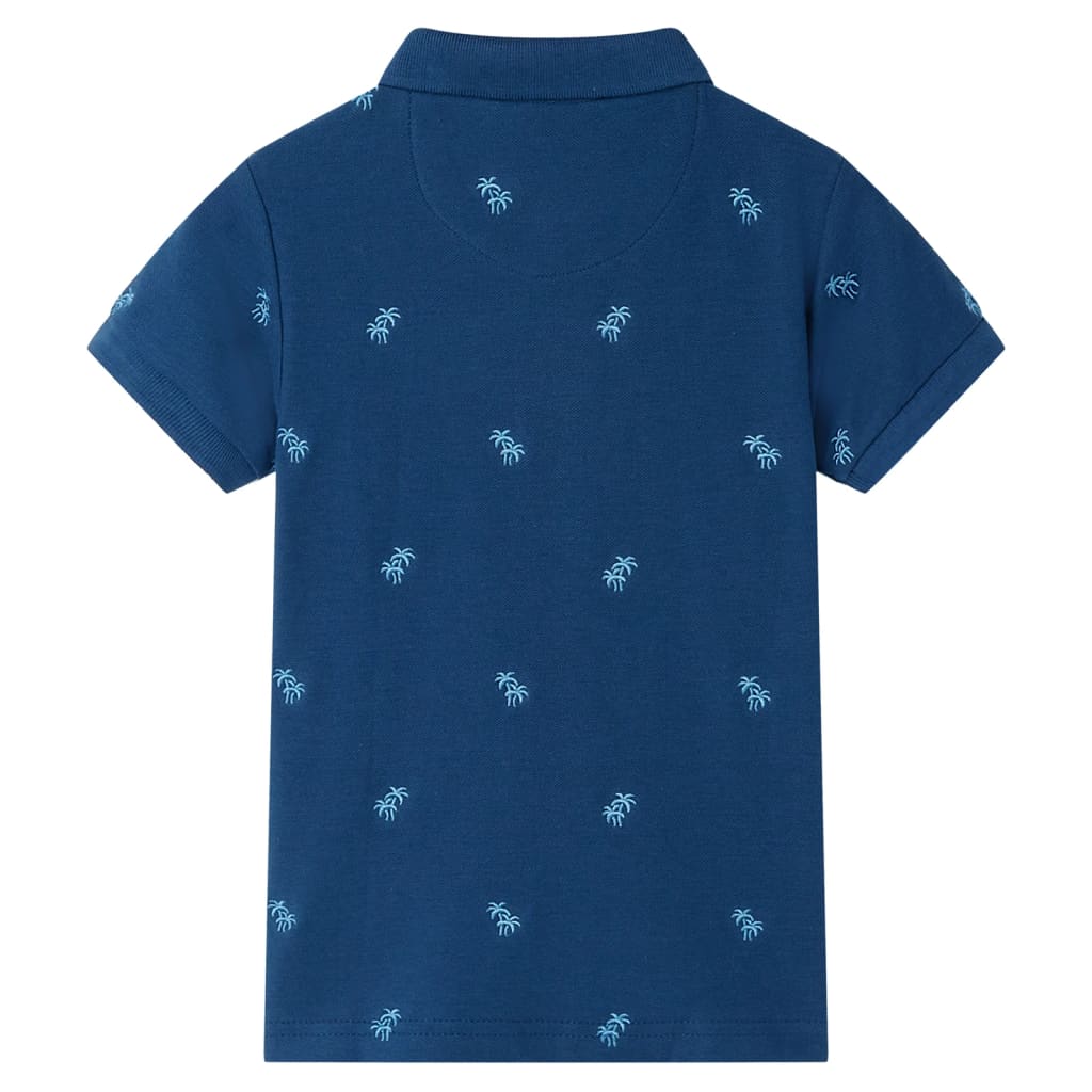 Kids' Polo Shirt Dark Blue 140