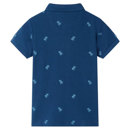 Kids' Polo Shirt Dark Blue 140