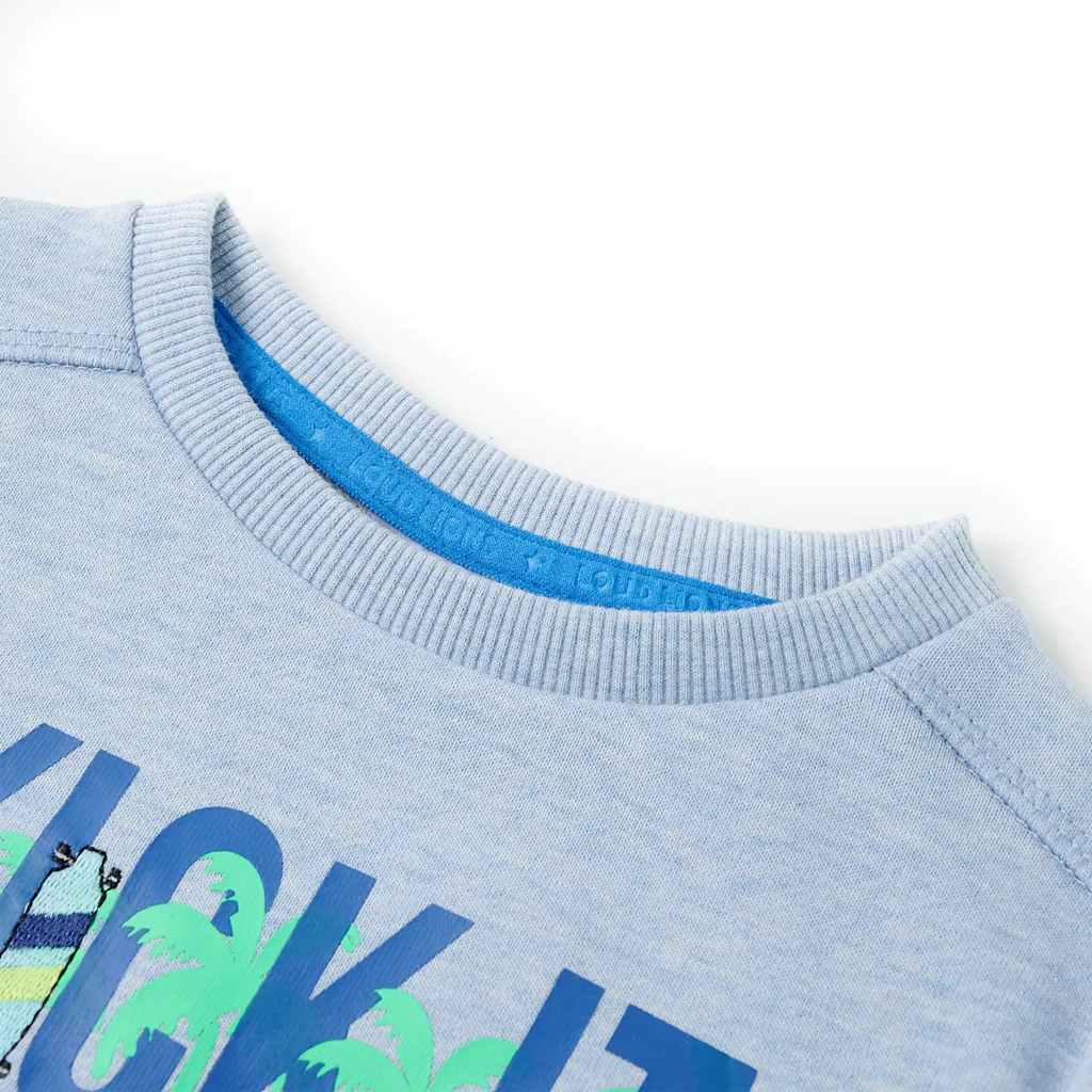 Kids' Sweatshirt Soft Blue Melange 128
