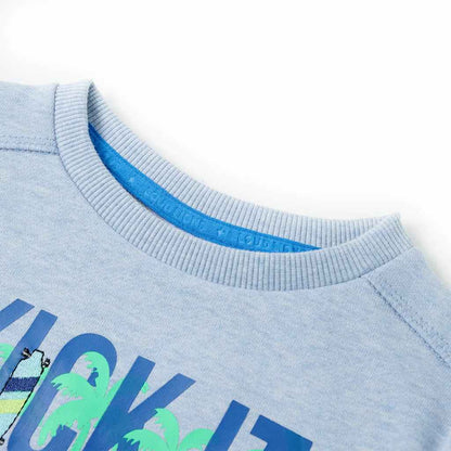 Kids' Sweatshirt Soft Blue Melange 128