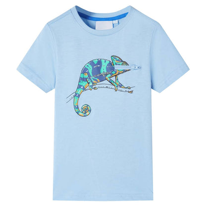Kids' T-shirt with Short Sleeves Light Blue 104