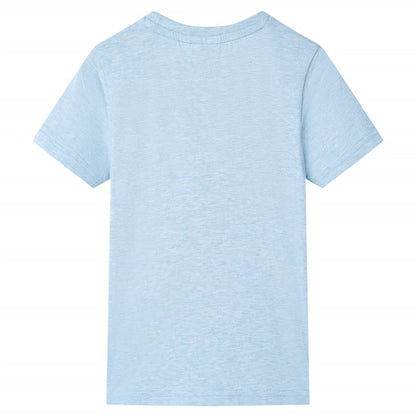 Kids' T-shirt Soft Blue Melange 104