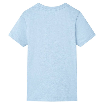 Kids' T-shirt Soft Blue Melange 140