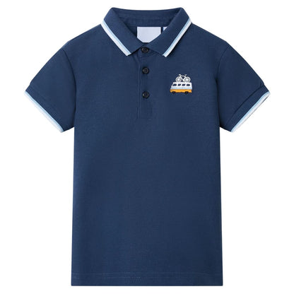 Kids' Polo Shirt Dark Blue 92