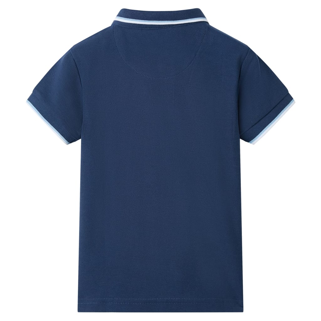 Kids' Polo Shirt Dark Blue 128