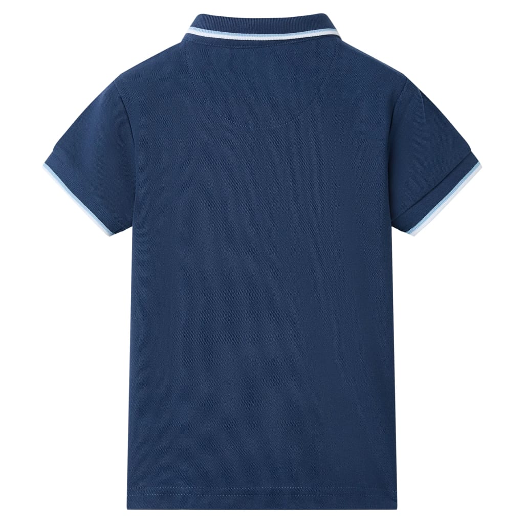 Kids' Polo Shirt Dark Blue 140