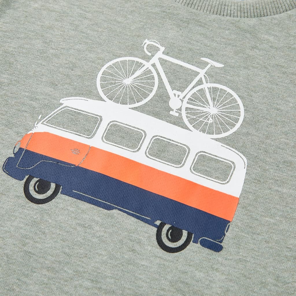 Kids' Sweatshirt Light Khaki Melange 104