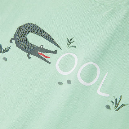 Kids' T-shirt with Short Sleeves Light Green 92