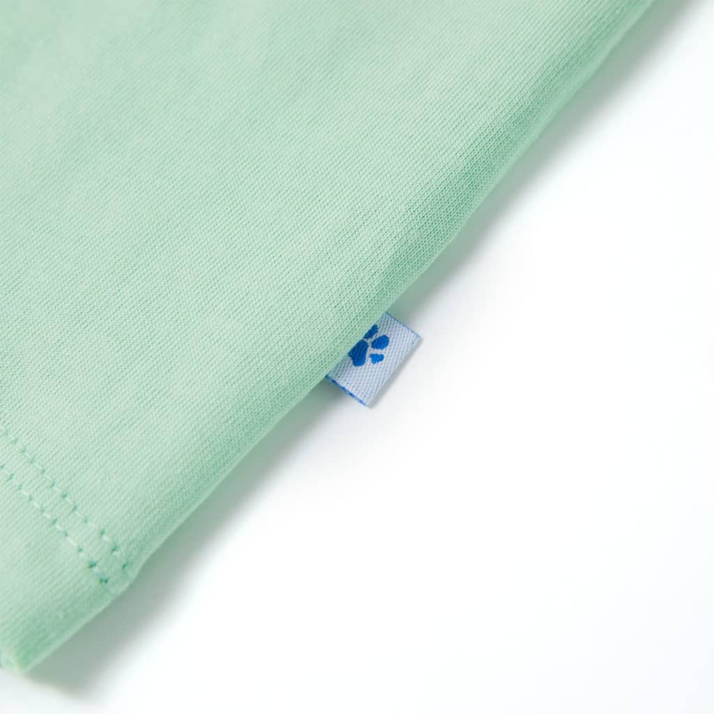 Kids' T-shirt with Short Sleeves Light Green 92
