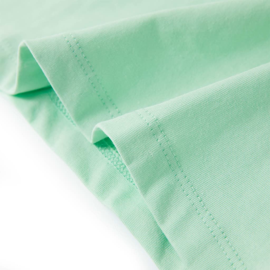Kids' T-shirt with Short Sleeves Light Green 92
