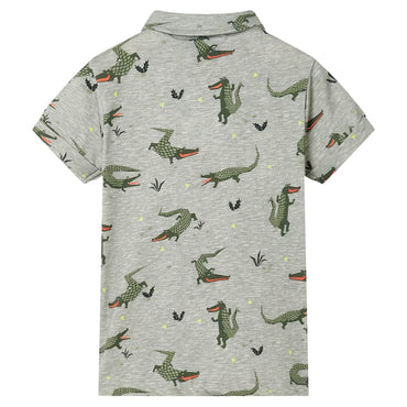 Kids' Shirt Light Khaki Melange 104