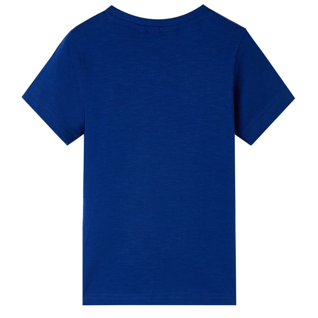 Kids' T-shirt with Short Sleeves Dark Blue 128