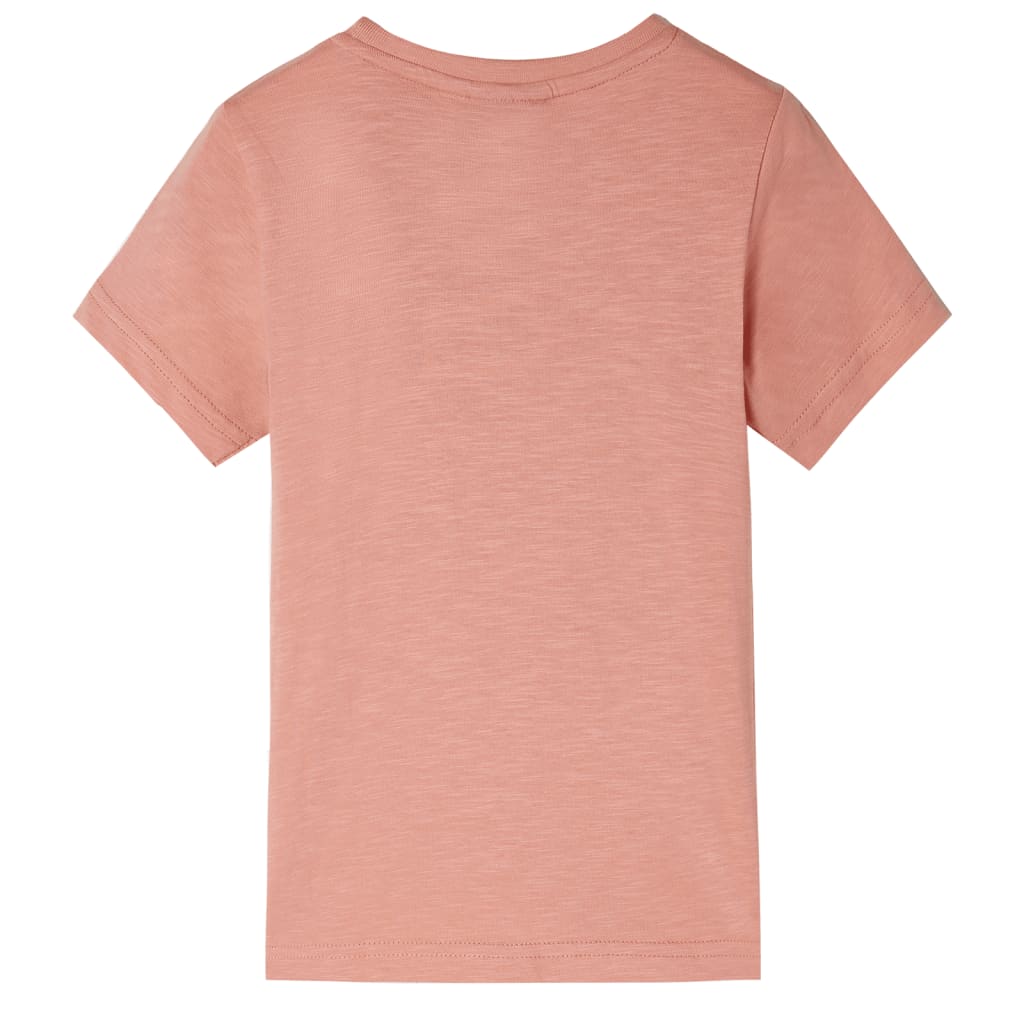 Kids' T-shirt with Short Sleeves Light Orange 128
