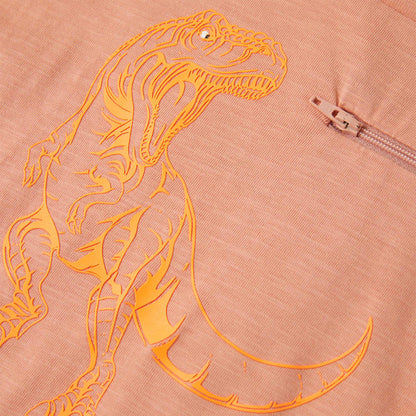 Kids' T-shirt with Short Sleeves Light Orange 128