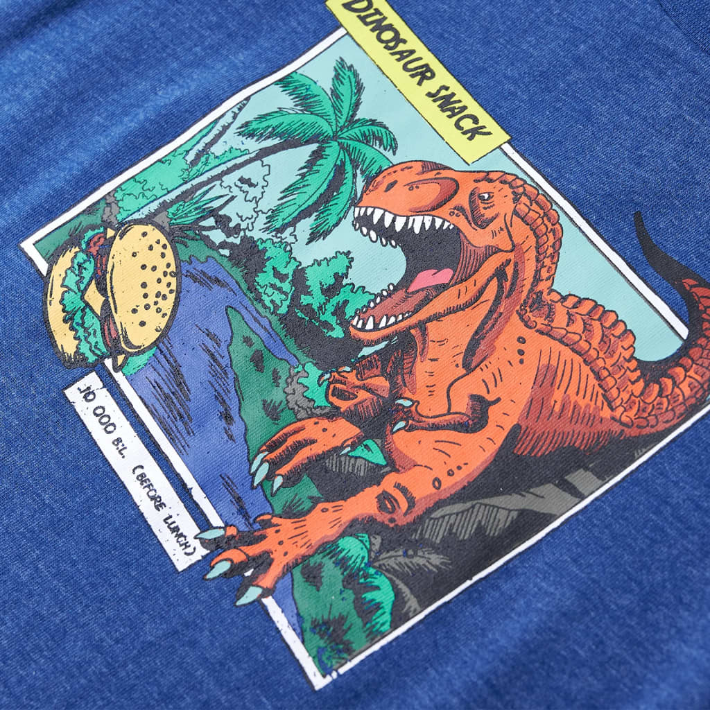 Kids' T-shirt Dark Blue Melange 116