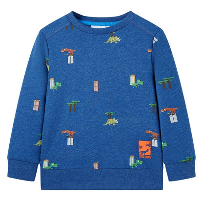 Kids' Sweatshirt Dark Blue Melange 104