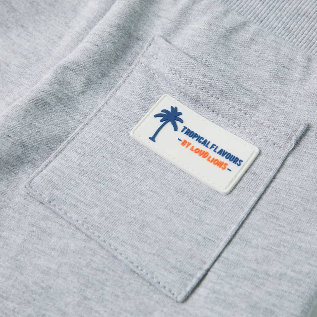 Kids' Shorts with Drawstring Grey 128