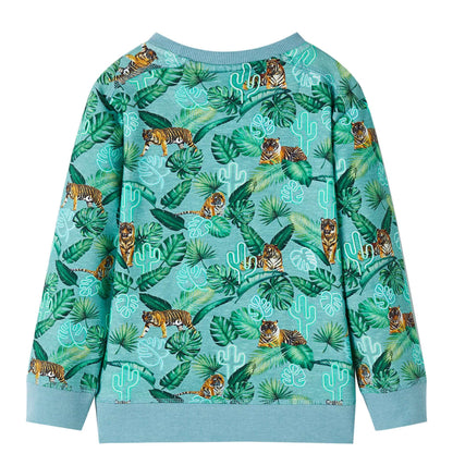 Kids' Sweatshirt Light Green Melange 92