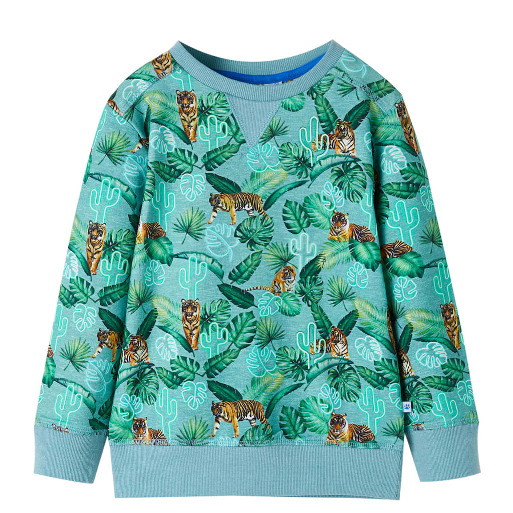 Kids' Sweatshirt Light Green Melange 128