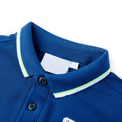 Kids' Polo Shirt Dark Blue 92