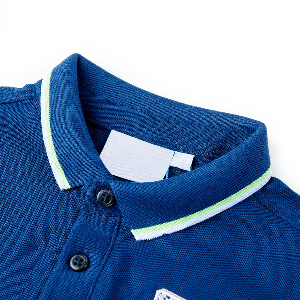 Kids' Polo Shirt Dark Blue 104