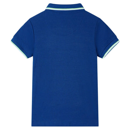 Kids' Polo Shirt Dark Blue 128