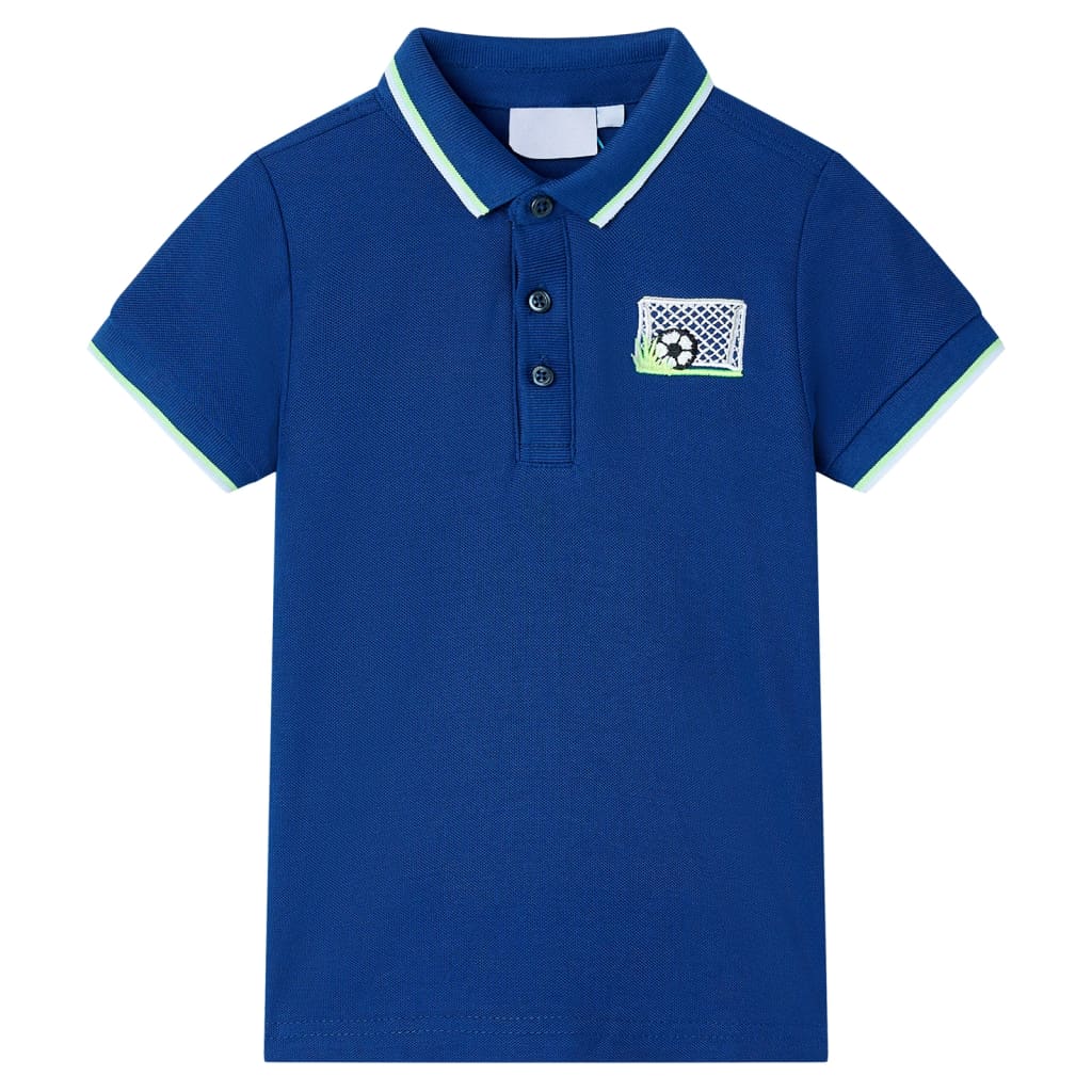 Kids' Polo Shirt Dark Blue 140