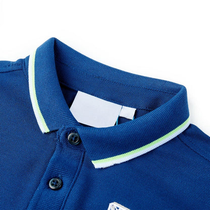 Kids' Polo Shirt Dark Blue 140