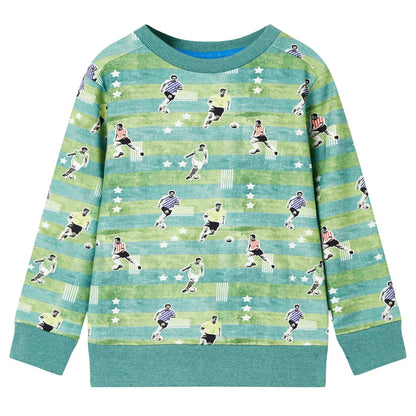 Kids' Sweatshirt Light Green Melange 140