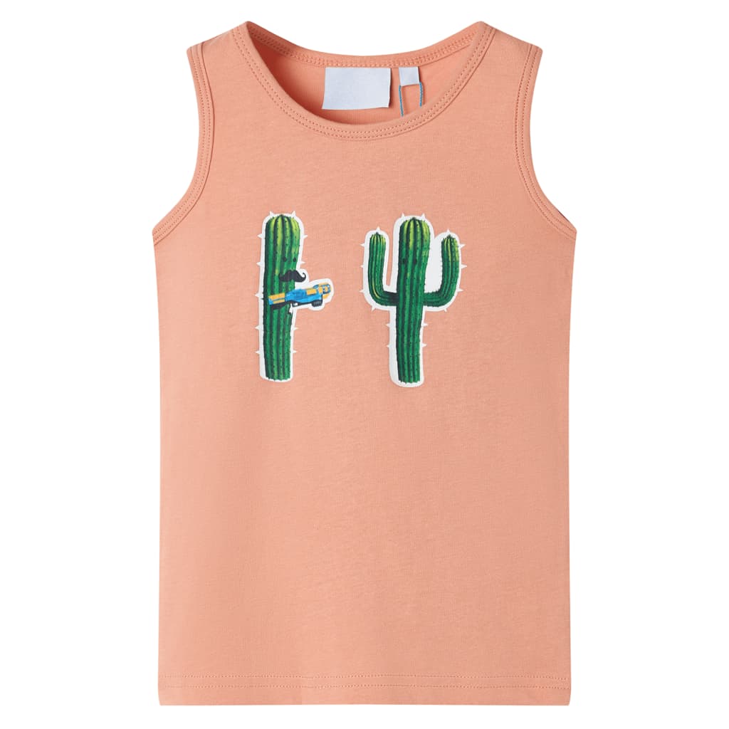 Kids' Tank Top Light Orange 140