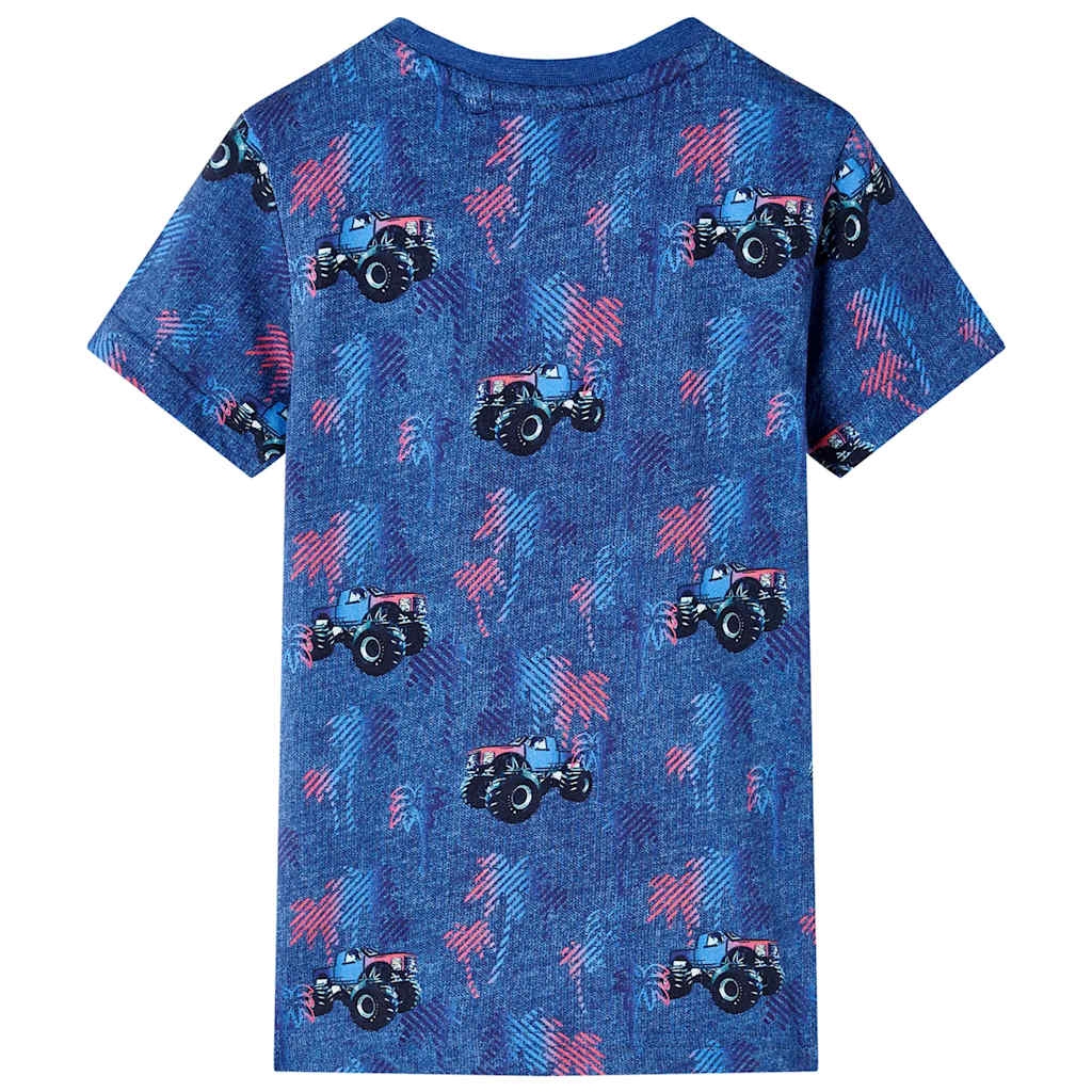 Kids' T-shirt Dark Blue Melange 104
