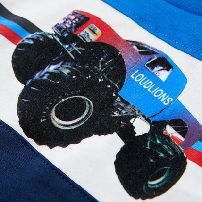 Kids' T-shirt Blue and Navy 92