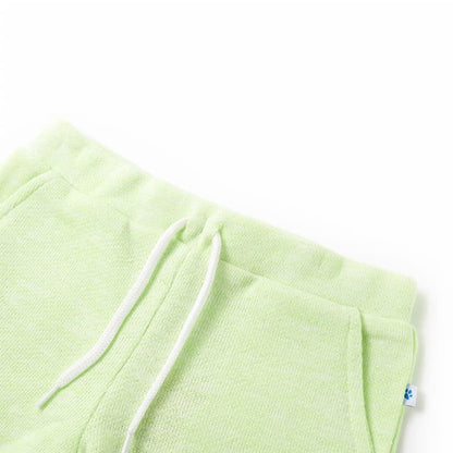 Kids' Shorts with Drawstring Neon Yellow 140