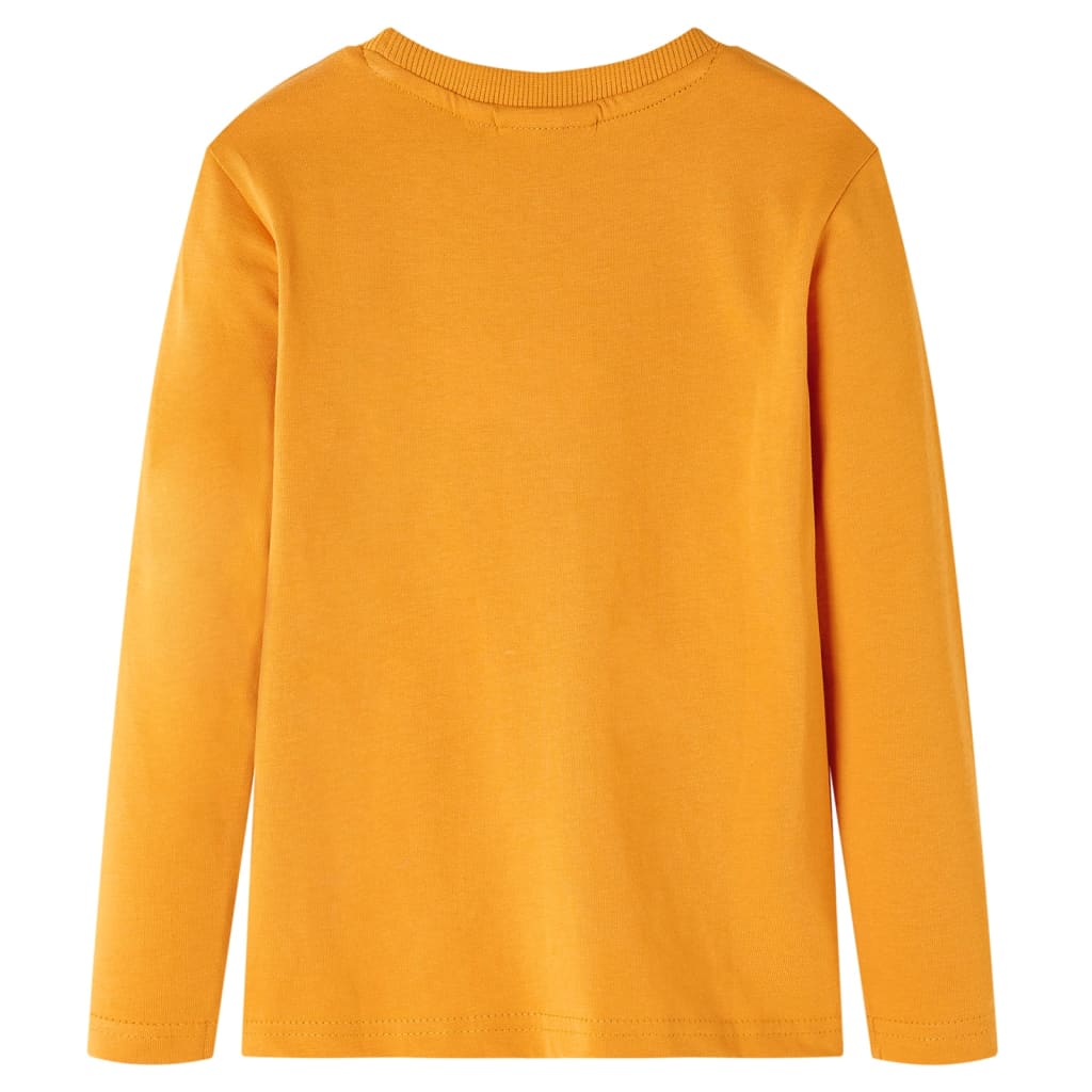 Kids' T-shirt with Long Sleeves Ochre 92