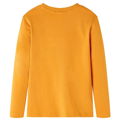 Kids' T-shirt with Long Sleeves Ochre 92