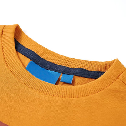 Kids' T-shirt with Long Sleeves Ochre 92